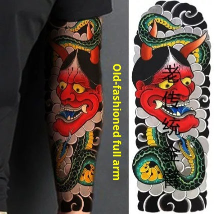 Waterproof Arm Tattoo Stickers for Men Women - Long-lasting Flower Designs