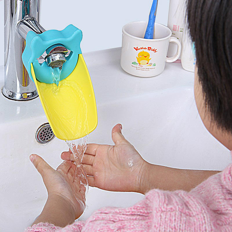 Duckbill Faucet Extender for Kids - Bathroom Sink Hand Washing Aid