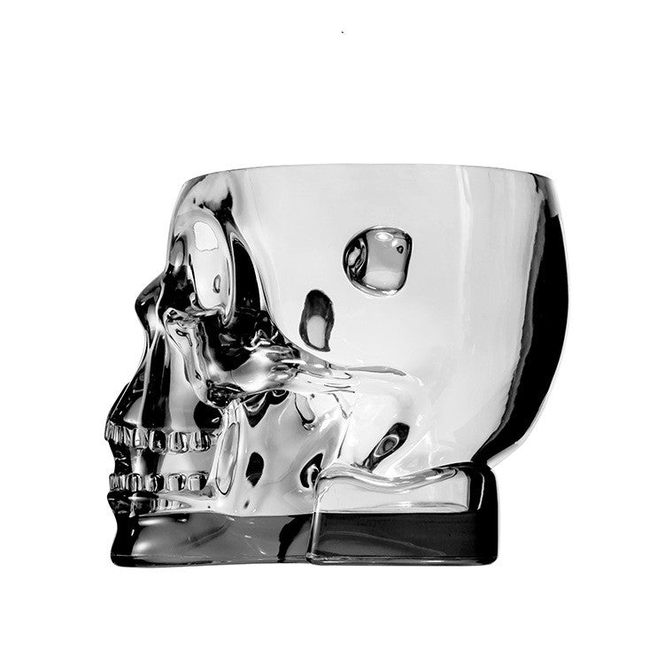 Skull Acrylic Ice Bucket with Lid - Household Plastic Wine & Drink Cooler