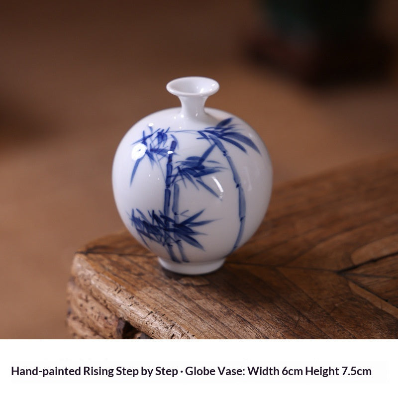 Small Ceramic Vase Set for Home Decor - Ball and Beauty Style Options