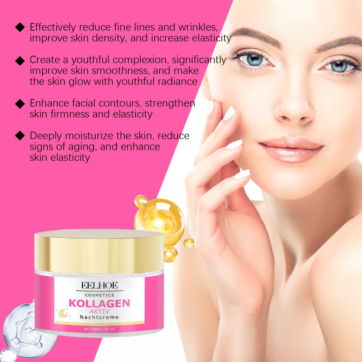 Firming and Moisturizing Facial Cream - Anti-Aging Hydrating Skin Care