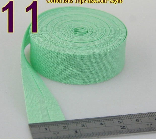 Hand-Patched Cotton Bias Tape for Sewing & Crafting - 20mm Wide