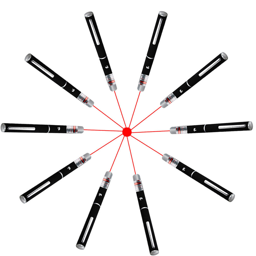 Red Laser Pointer Pen Light for Pets & Presentations, 10PCS