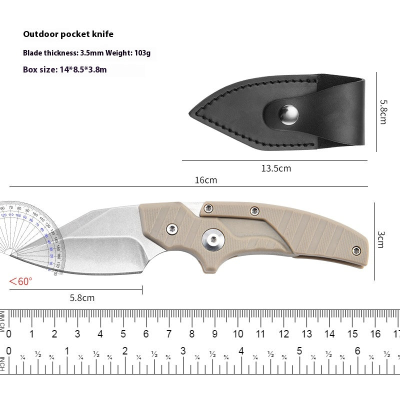 Portable Folding Knife Multi-Tool for Outdoor & Camping Use