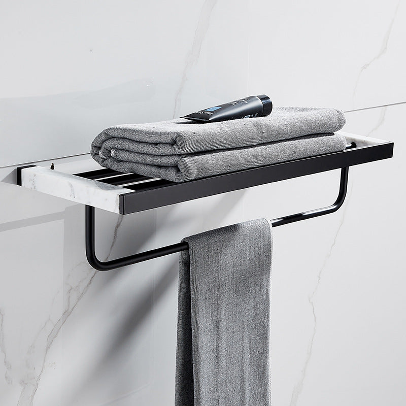 Bathroom Towel Rack and Storage Shelf Set - Multi-Style Copper Design