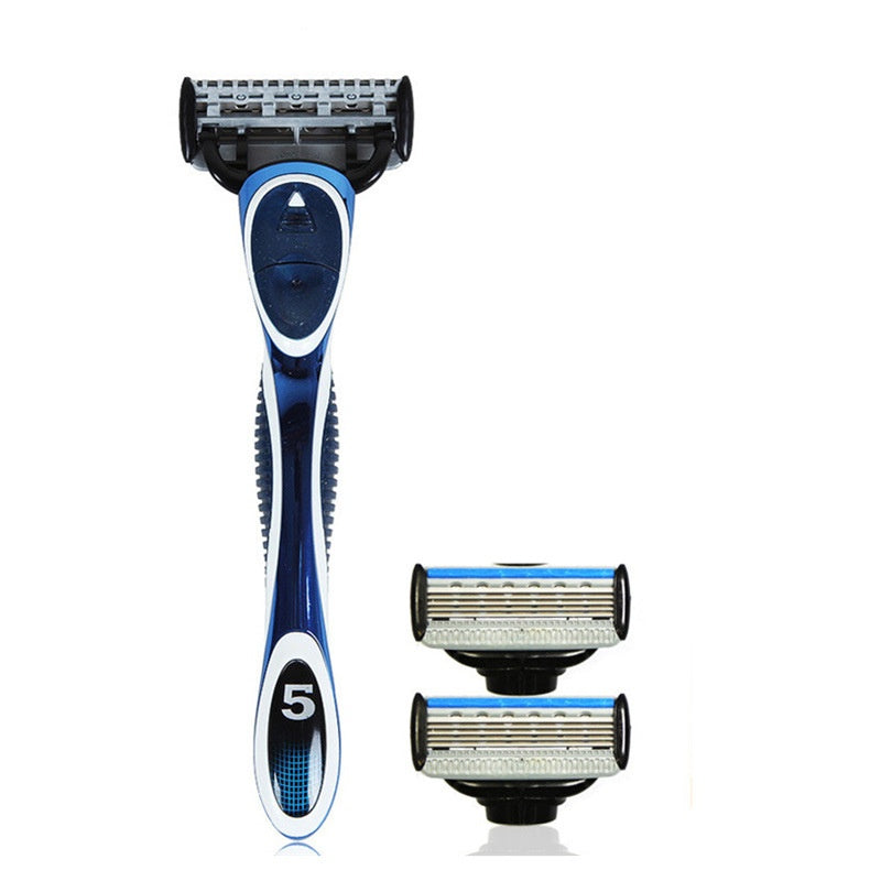 5-Layer Manual Shaver with Interchangeable Heads