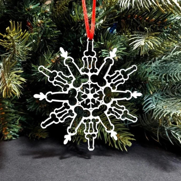 Christmas Tree Snowflake Pendant Decorations Set - Festive Holiday Decor