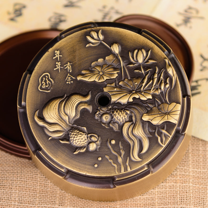 Reverse Flow Incense Burner with Glass Cover for Home and Garden