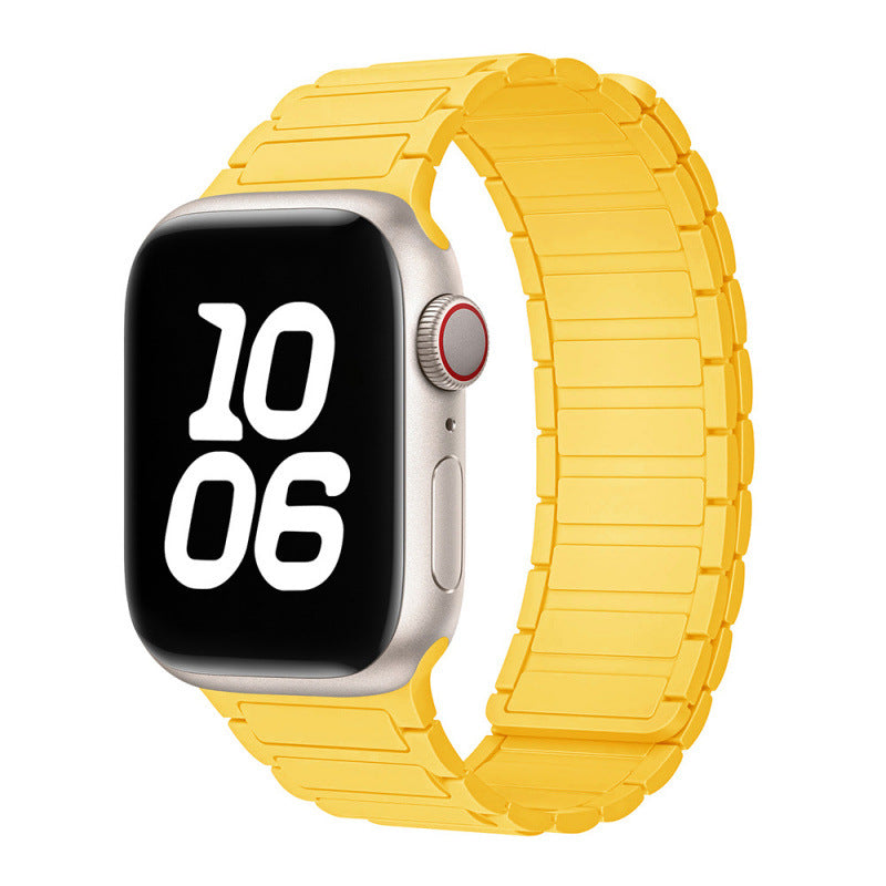 Magnetic Sports Silicone Watch Strap - Compatible with Apple Watch 38-49mm