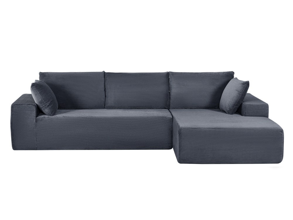 CozyForm Convertible Sectional Sofa In Soft Corduroy, Modern Comfy