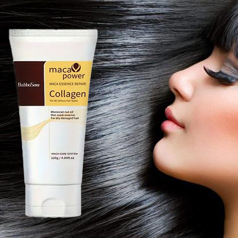 Collagen Hair Mask for Deep Repair - 600mL Anti-Frizz Hydrating Treatment