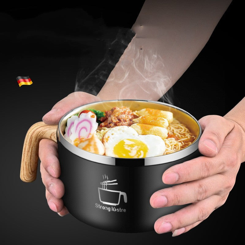 304 Stainless Steel Instant Noodle Bowl - Food Storage & Serving Kitchenware