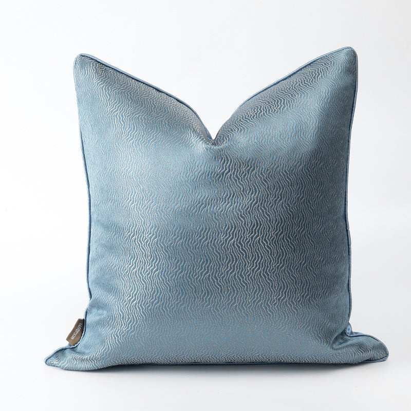Blue and White Patchwork Cushion Covers for Living Room Sofa