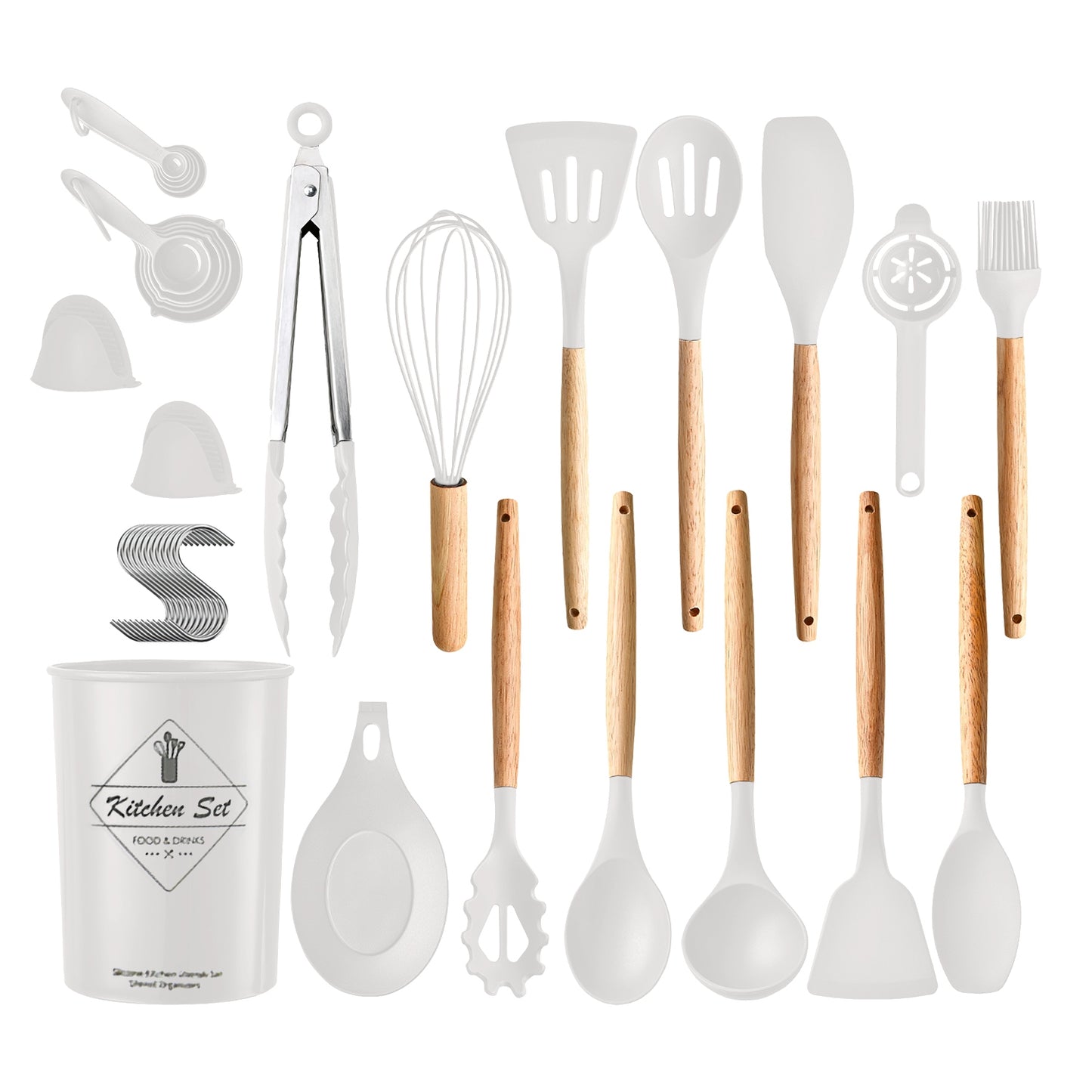 35-Piece Kitchen Utensil Set with Holder - Cooking Tools & Accessories