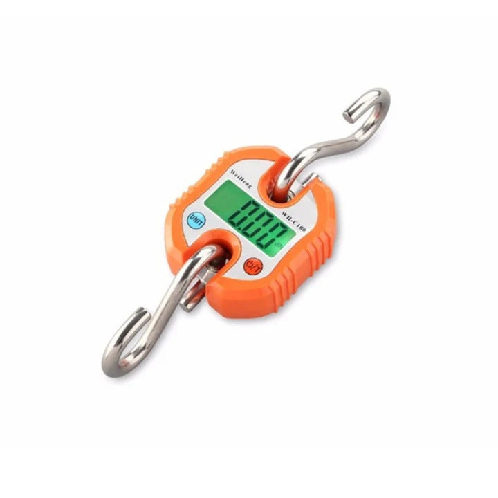 Mini Crane Scale Hanging Scale for Livestock and Poultry - Black or Orange
