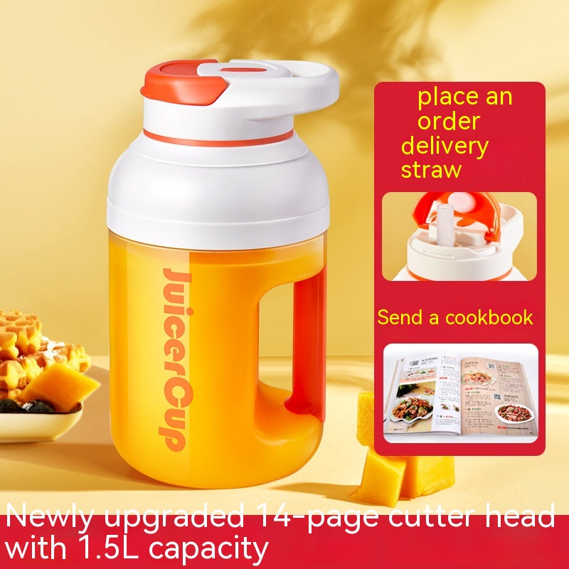 Portable Juicer Electric Fruit Extractor with Multi-Function Juice Cup