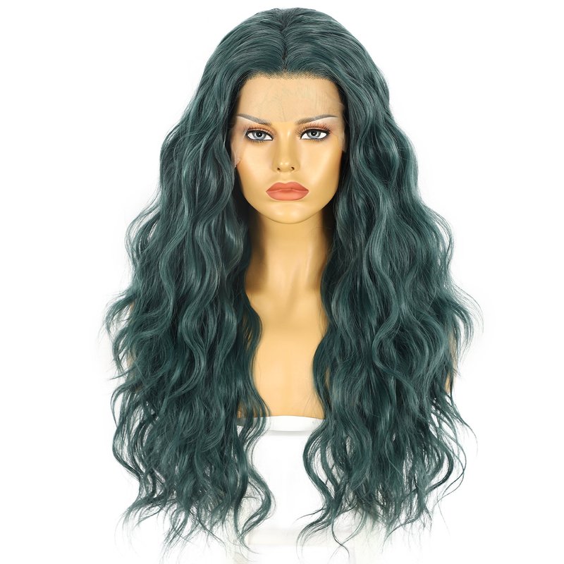 Long Curly Synthetic Lace Front Wig for Ladies - Multiple Colors