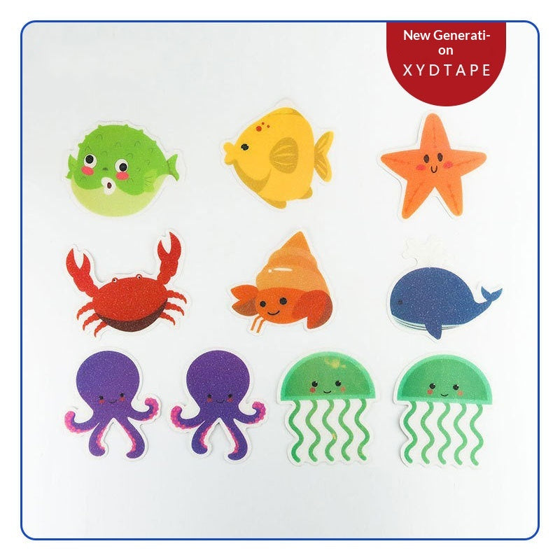 Colorful Waterproof Anti-Slip Stickers for Bathroom & Bathtub Safety