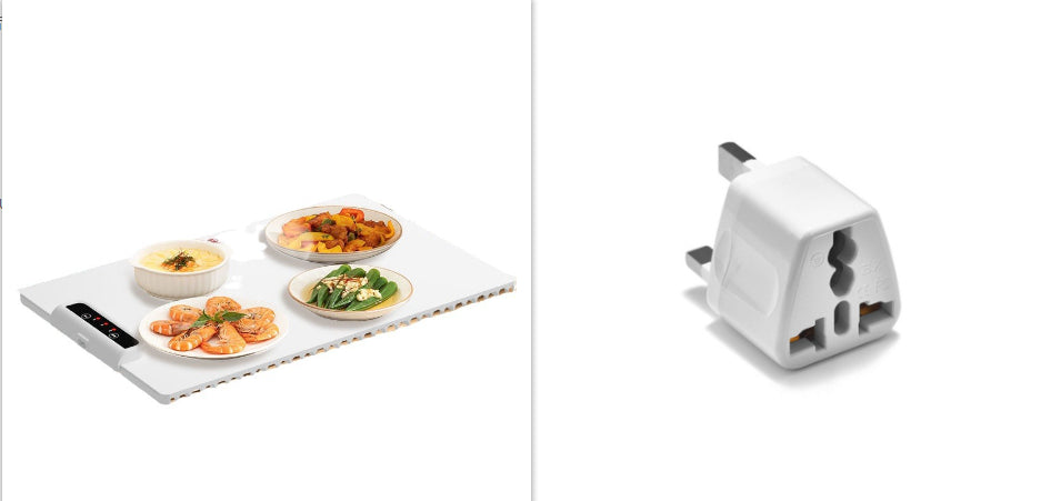 Foldable Square Meal Dish Warmer Plate with Insulation for Kitchen