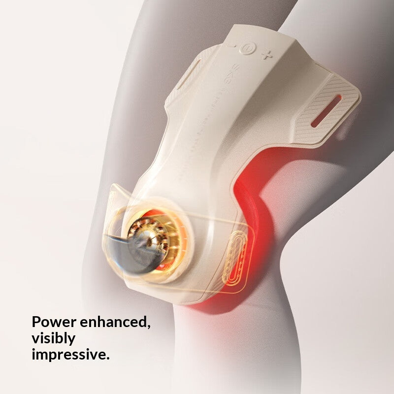 Knee Massager with Heat and Compression - Adjustable Support for Pain Relief