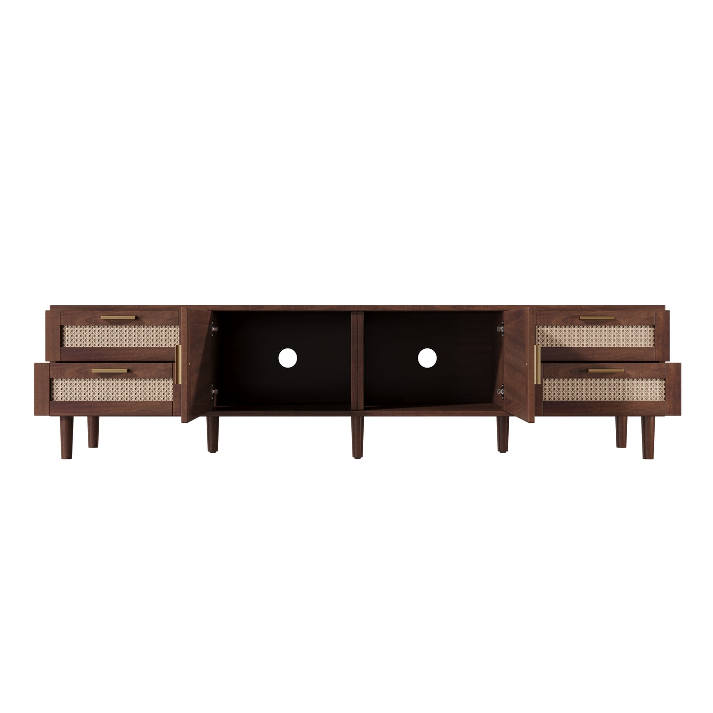 78 Inch TV Stand for 85 Inch TVs - Modern Media Console with 4 Drawers