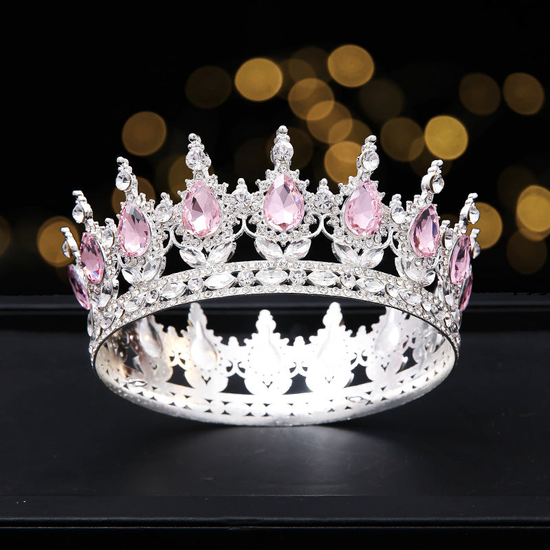 Crystal Crown Headband - Red & Multicolor