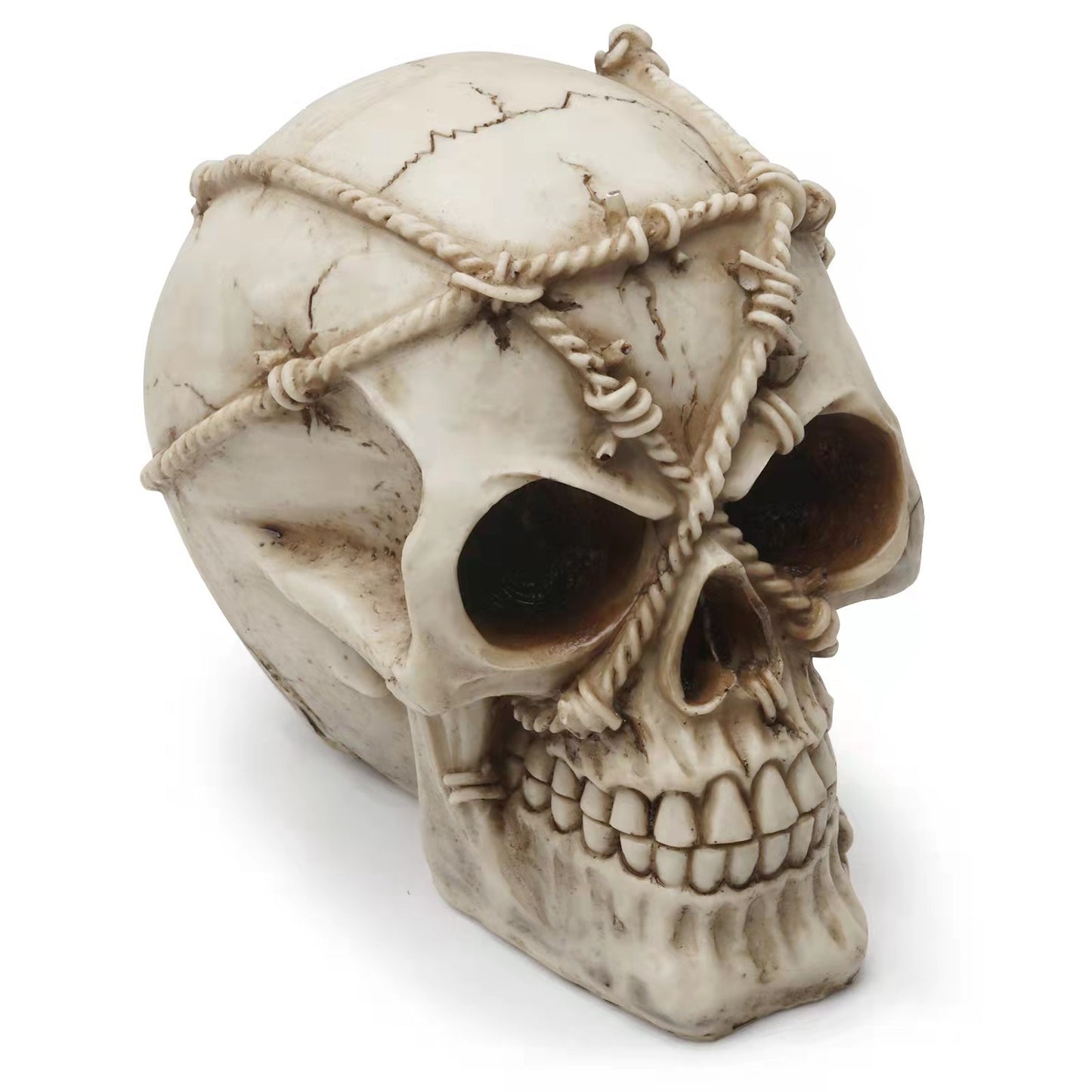 Resin Skull Halloween Decor Ornament - Modern Art Craft Halloween Skull