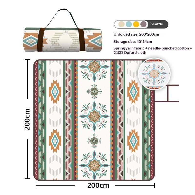 Portable Foldable Picnic Mat for Outdoor Garden & Camping 2x2m