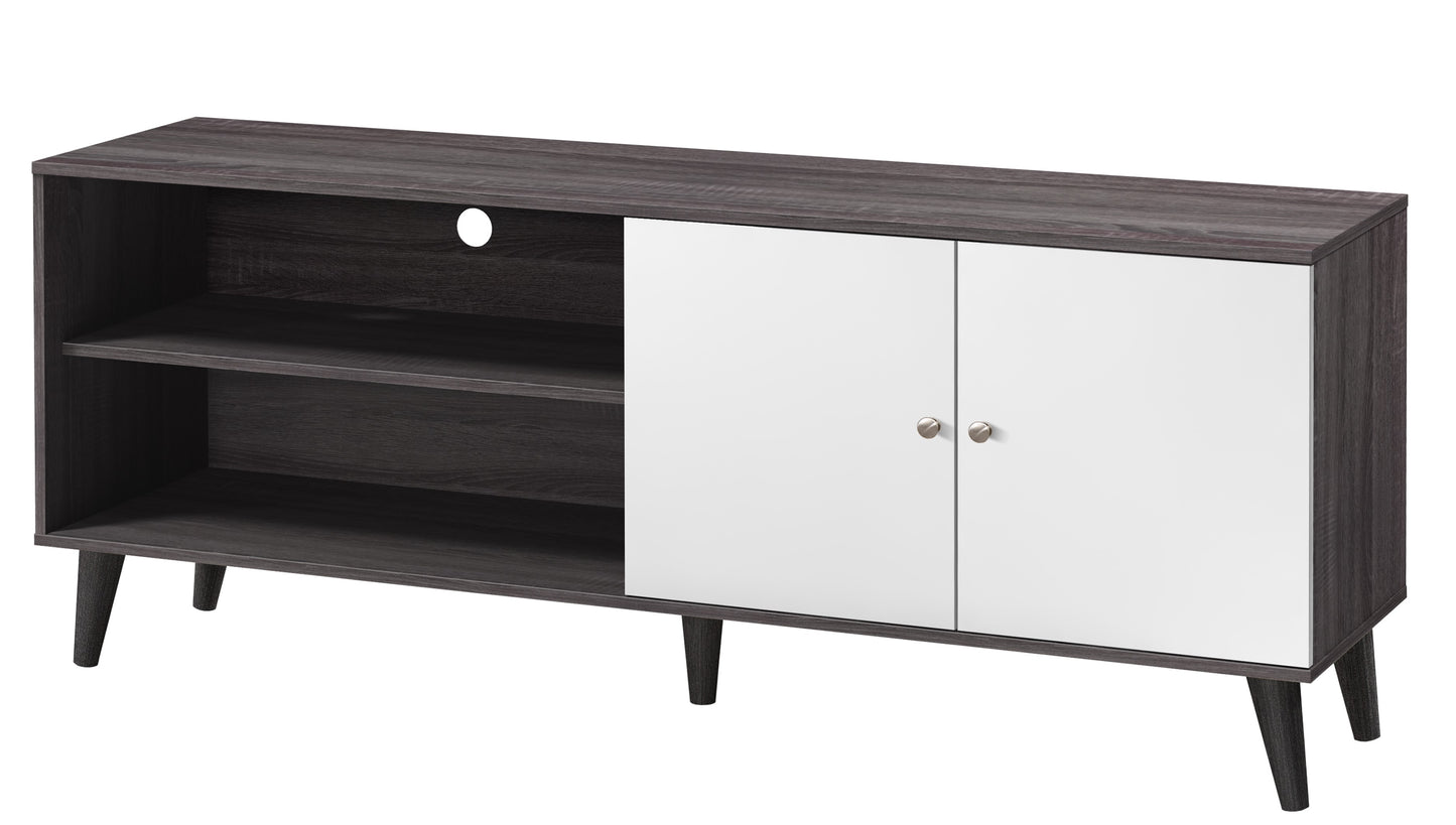 Amidon TV Stand For TVs Up To 63 , With 2 Storage Shelves& 1 Cabinet,