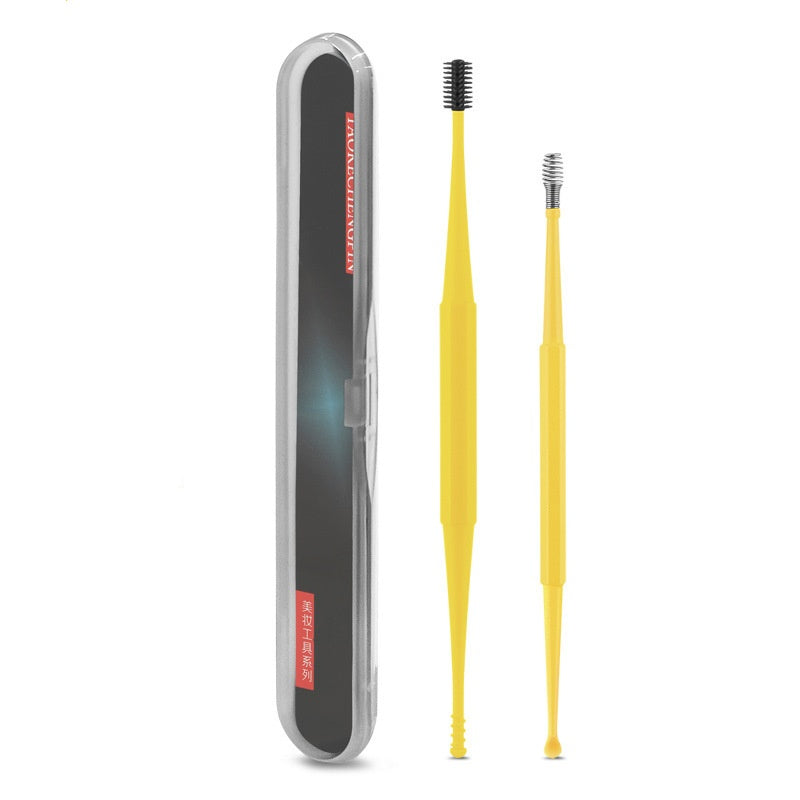 Ear Picking Tools Double-Head Silicone Ear Curette Spiral Massage Device