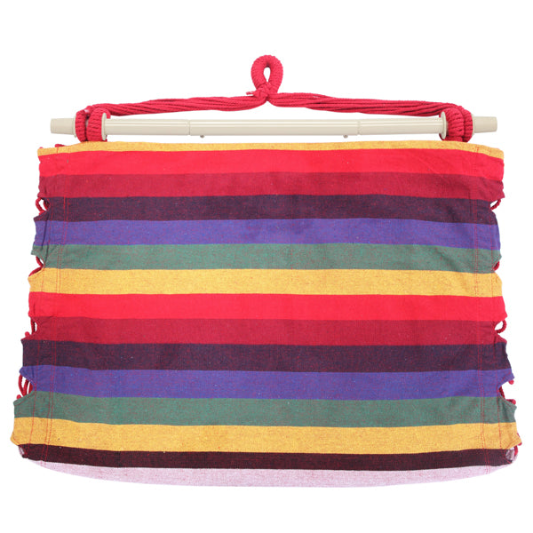 Rainbow Hanging Chair with 2 Pillows - Cotton Canvas