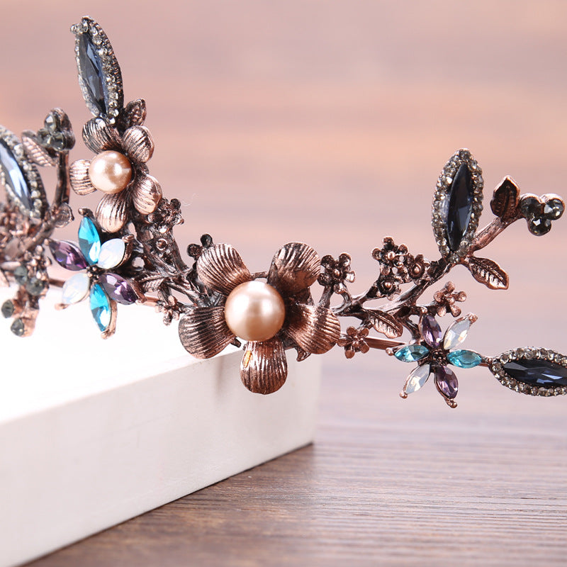 Women's Alloy Flower Headband - Vintage