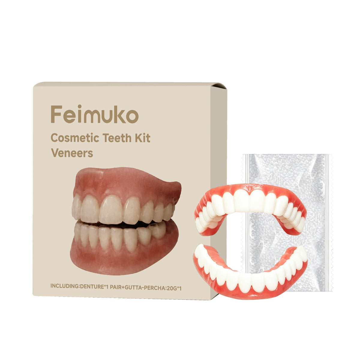 Dental Cosmetic Kit - Denture Set for Oral Care and Smile Enhancement
