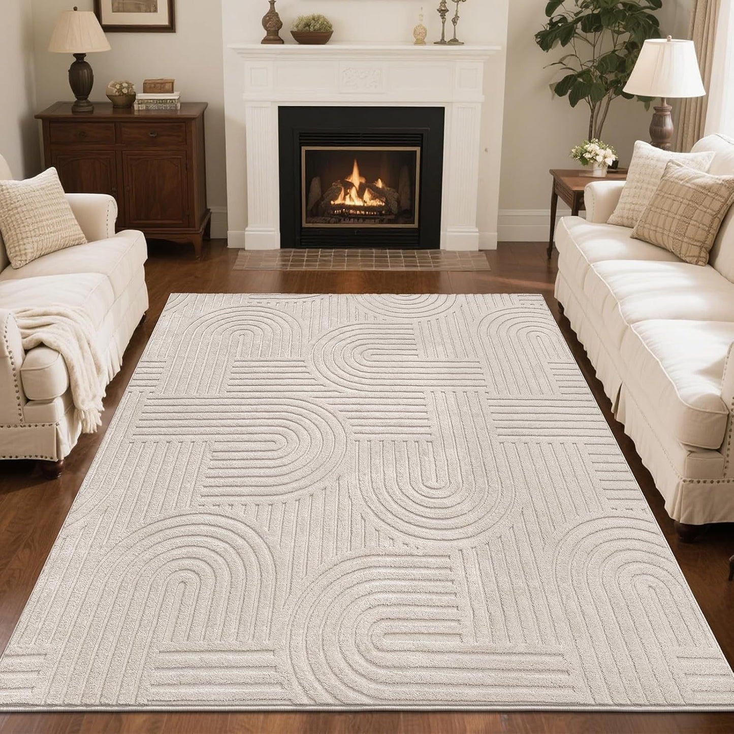 Minimalist Cashmere-Feel Home Rug - Modern European Style Carpet