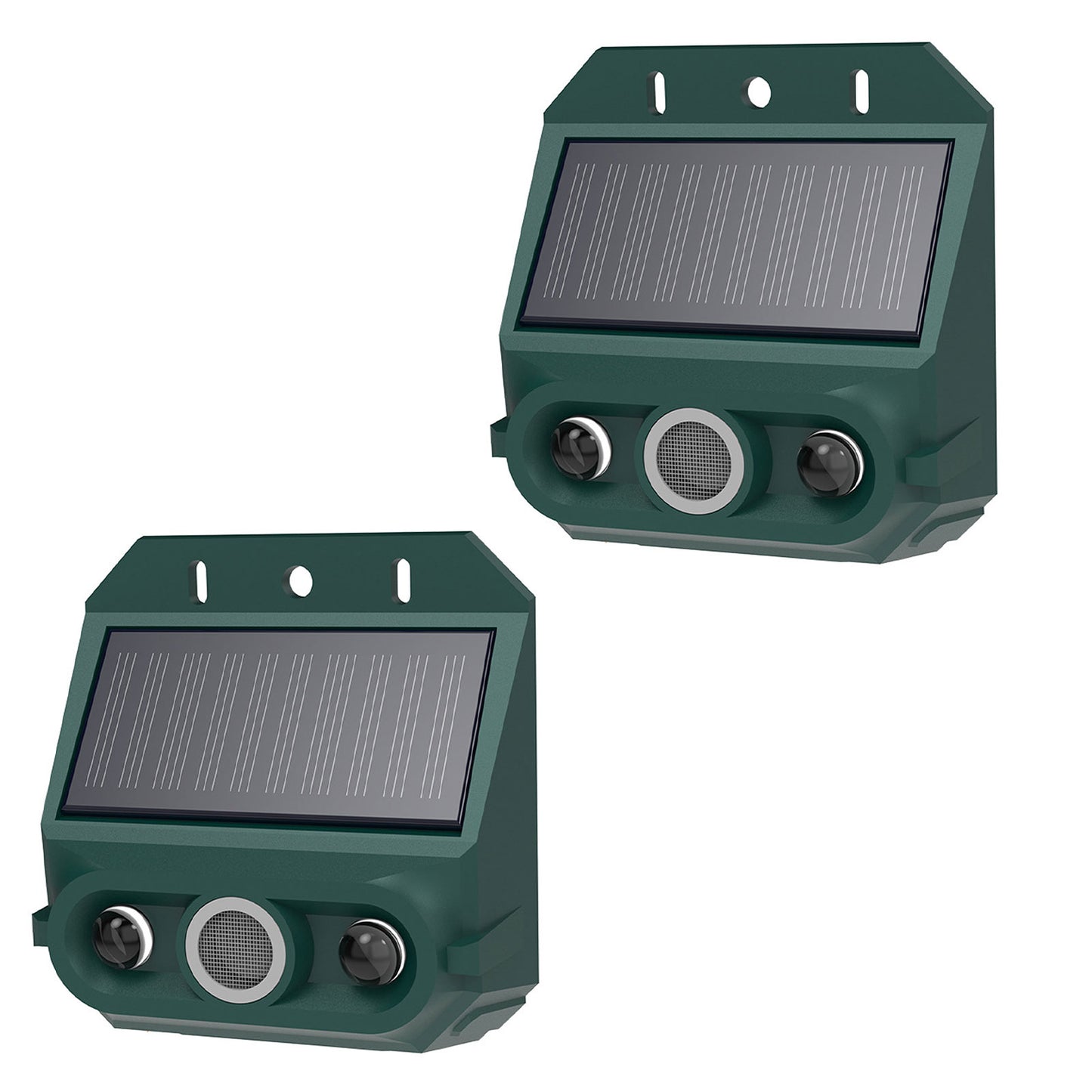 Solar Motion Sensor Alarm Animal Repeller With Strobe Light 129dB