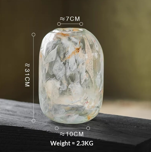 Artificial Glass Flower Vase - Modern Minimalist Home Decor with Multiple Styles