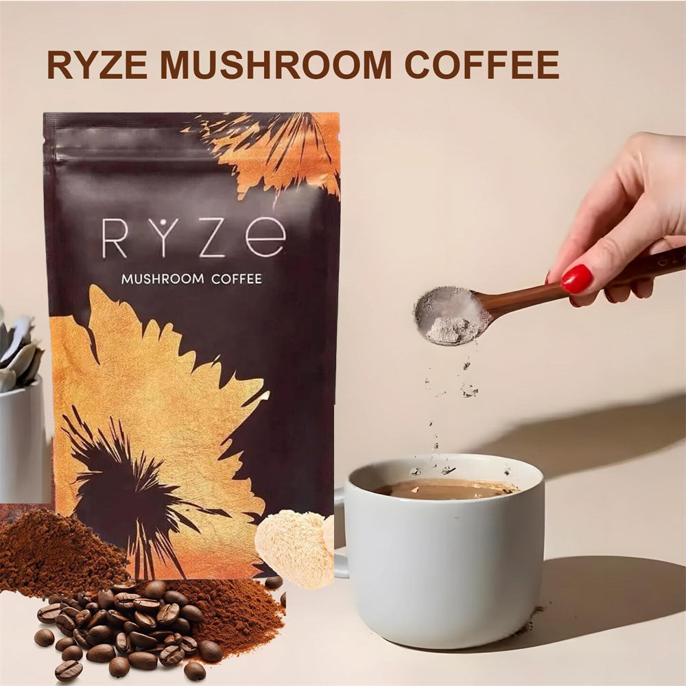 Lingzhi Mushroom Coffee Powder - Healthy Instant Coffee for Men & Women