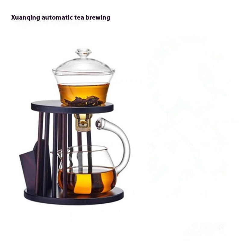 Magnetic Lazy Tea Maker Set with 6 Cups - Automatic Home Tea Brewing Kit
