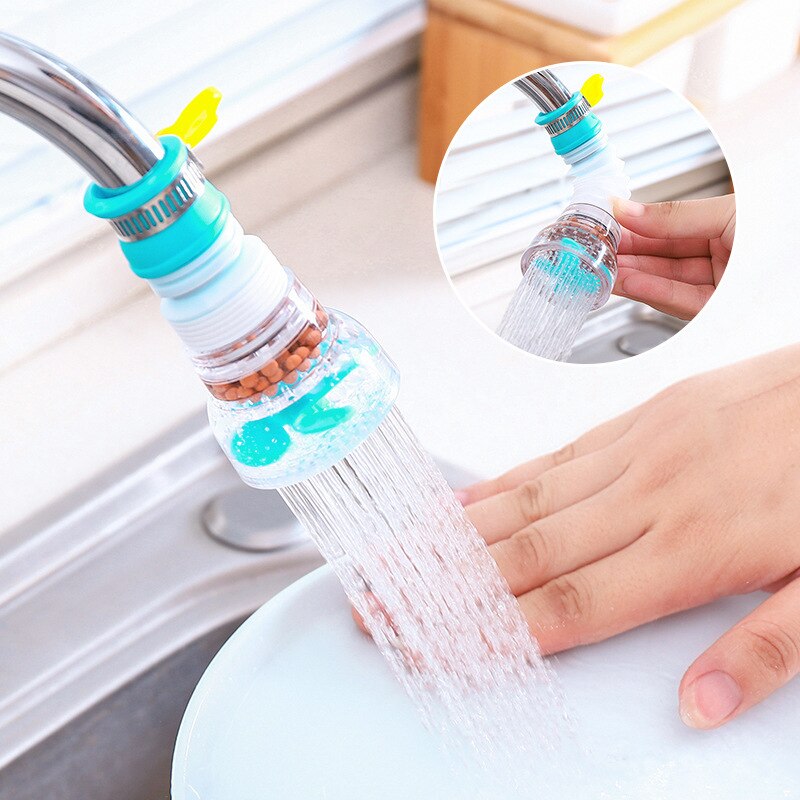 Adjustable Water Filter Shower Nozzle with Splash-Proof Sprayer for Tap Faucet