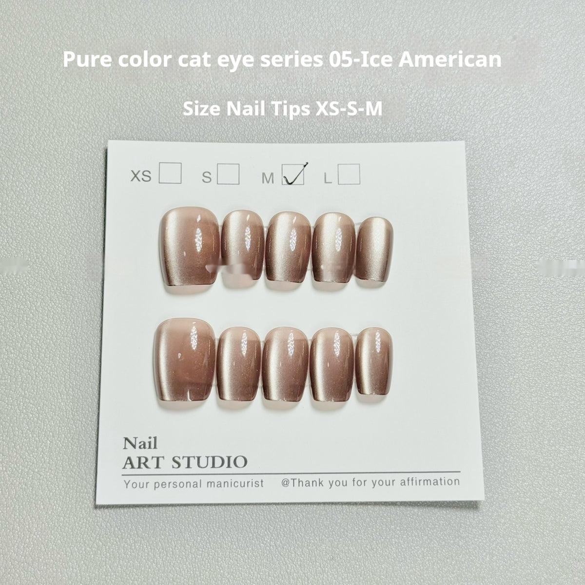 Solid Color Cat Eye Nail Glitter Set - Ice American Style for Nail Art