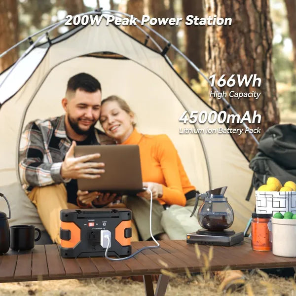 200W Power Station - Flashfish 166Wh Lithium Battery Backup Pack