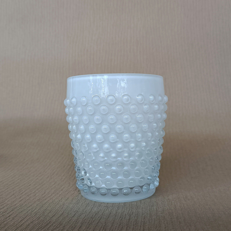 Retro Handmade Glass Wine Cup - Primary Color & Gradient Pattern, 201-300ml