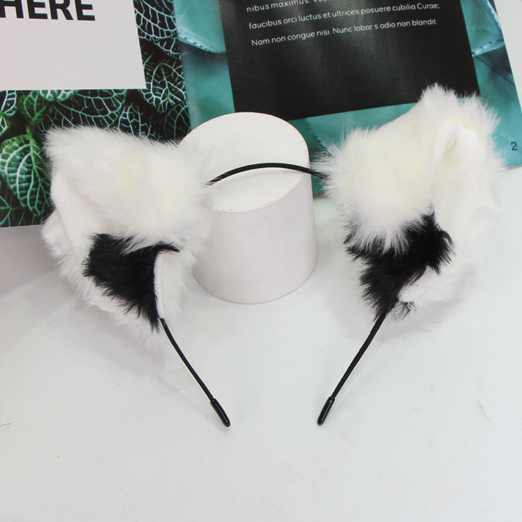 Cute Cat Ears Plush Hairband for Women - Fashion Hair Accessories