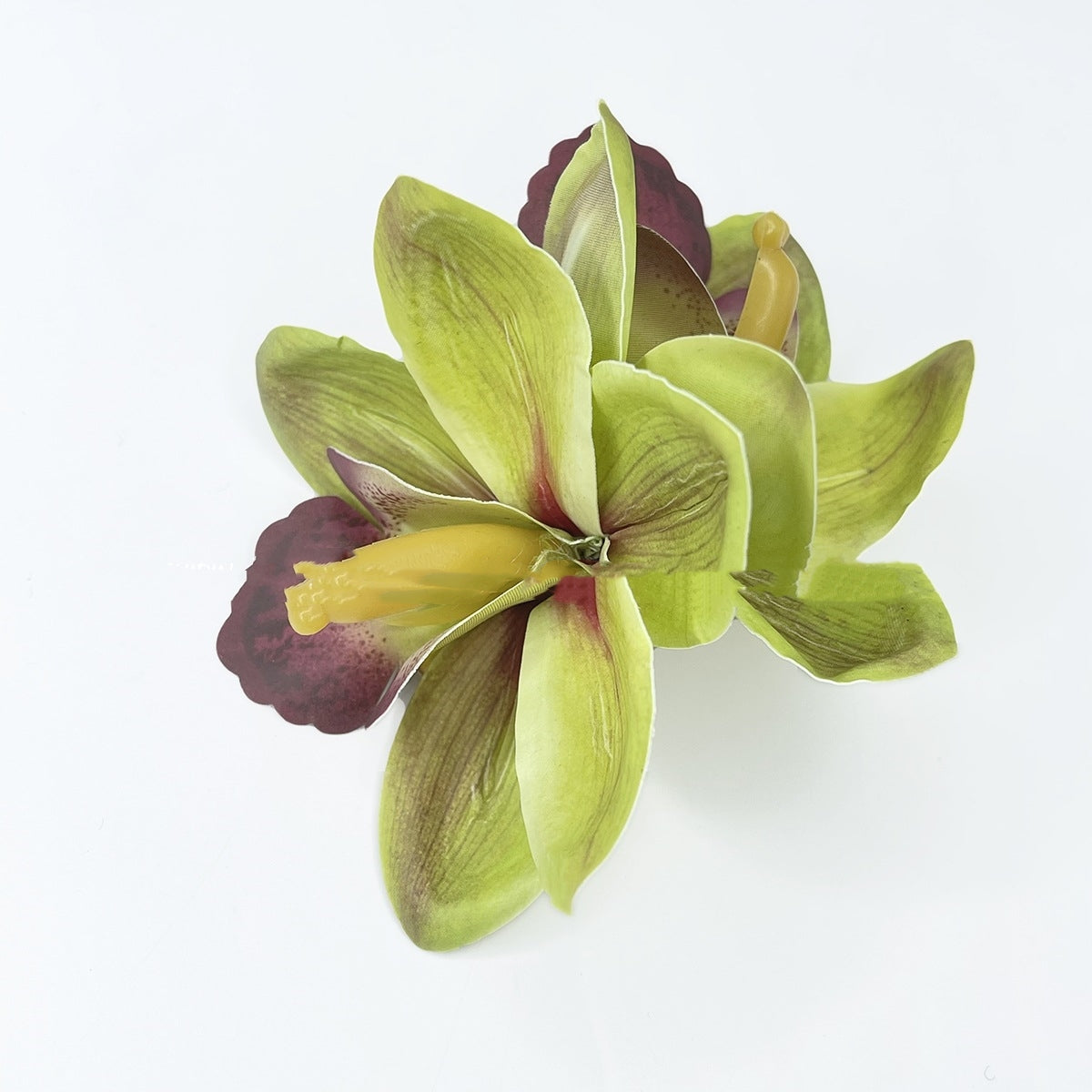 Double Orchid Hair Barrettes Bohemian Vacation Style Hairpins for Women