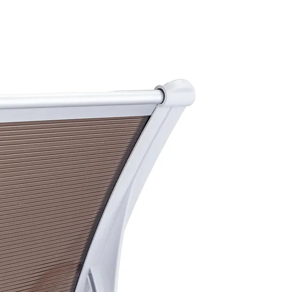 Eaves Canopy Rain Cover for Doors & Windows - Brown & White