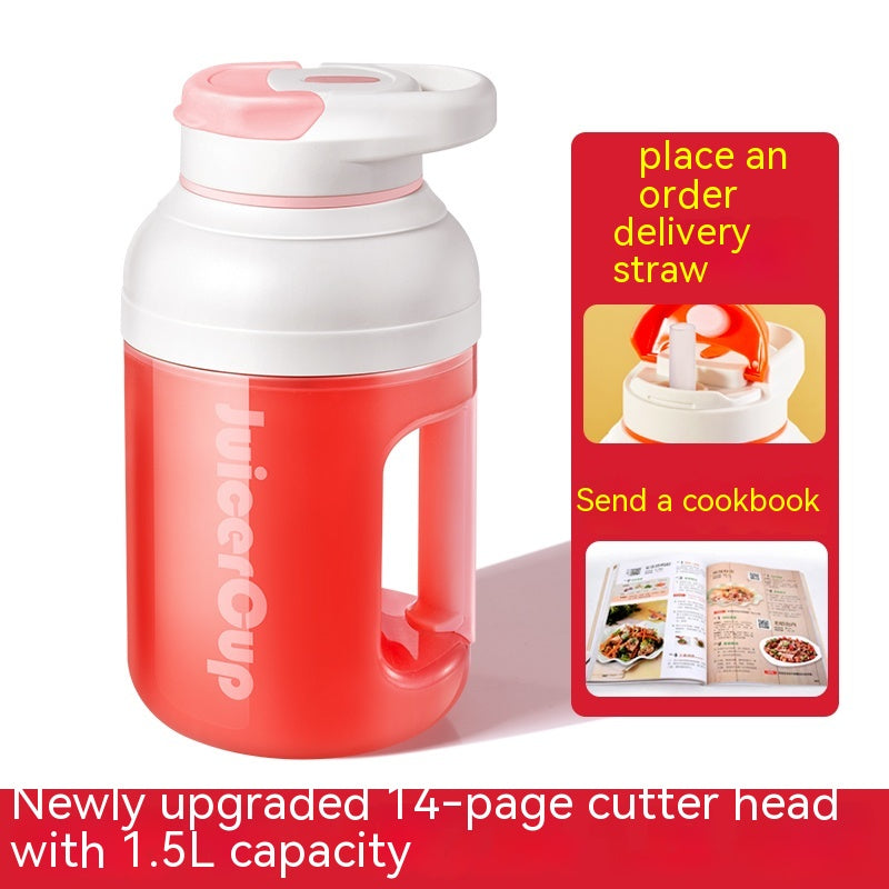 Portable Juicer Electric Fruit Extractor with Multi-Function Juice Cup