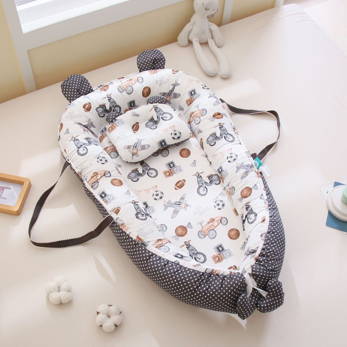 Portable Baby Crib Carry Bag - Foldable Travel Storage for Nursery