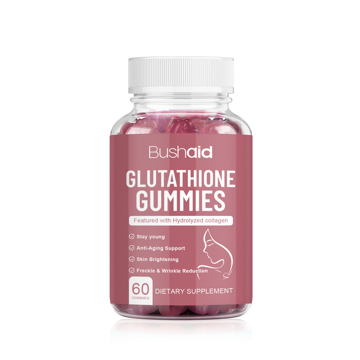 Glutathione Gummies with Vitamin C & Grape Seed Extract - 60 Count