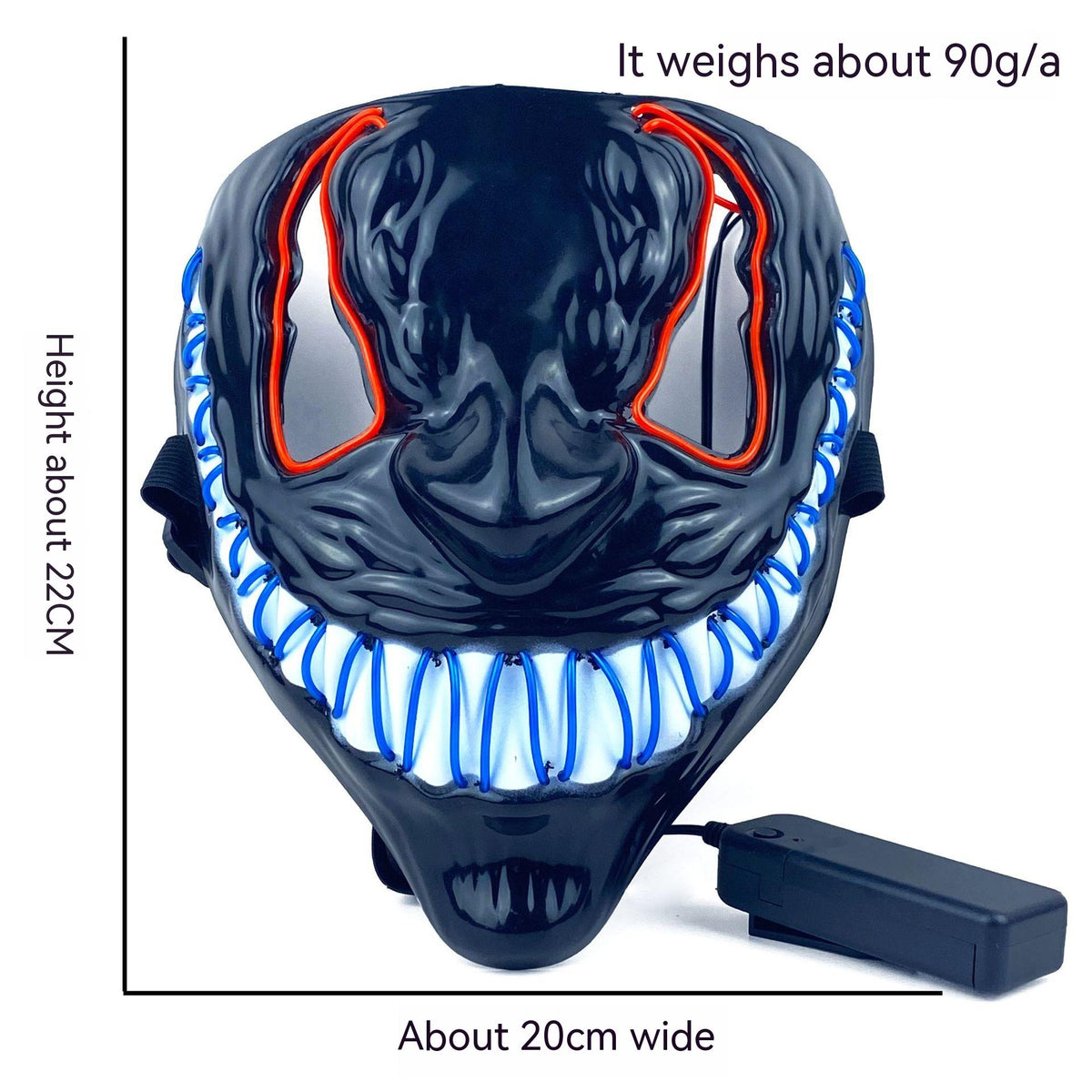 Halloween Luminous LED Mask for Dance Party Multi-Color Variants