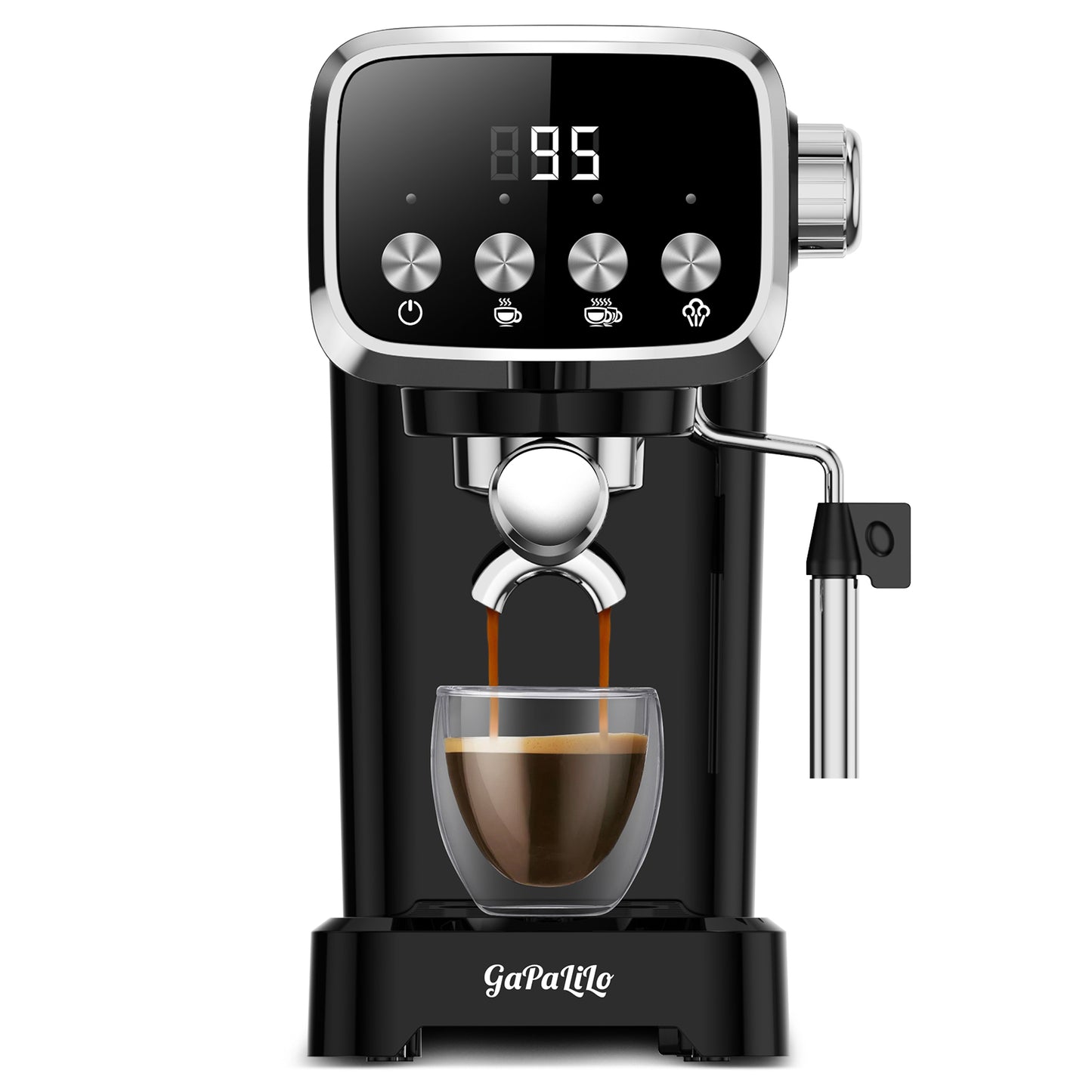 20BAR Slim Espresso Machine with Milk Frother & Cup Warmer